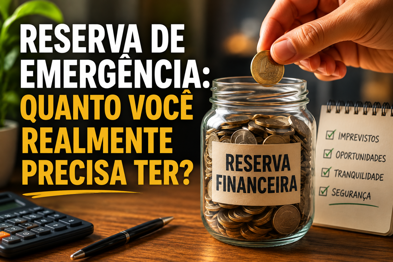 Reserva de emergência: quanto você realmente precisa ter?